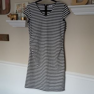 Maternity dress Black and White stripes